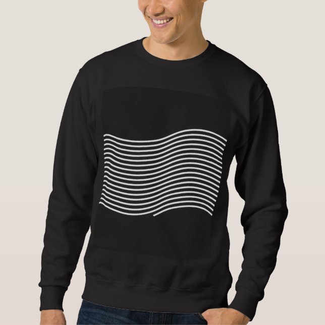 Einzigartiges abstraktes Design-Shirt, langärmelig Sweatshirt (Vorderseite)