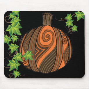 Einzigartiges Abstraktes KürbisHalloween-Mousepad Mousepad