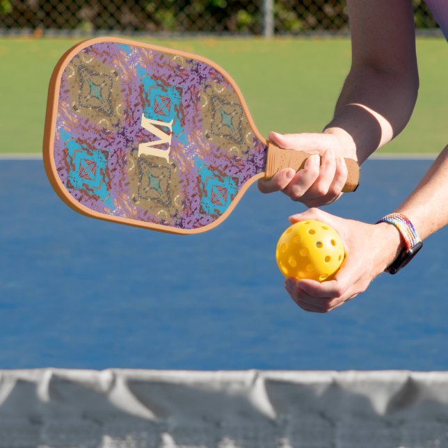 Einzigartiges Abstraktes Mit Monogramm Pickleball- Pickleball Schläger (InSitu)