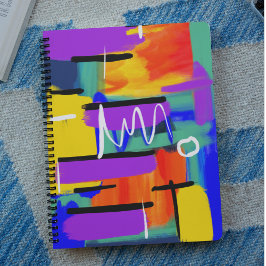 Einzigartiges Abstraktes Rainbow Artwork Planer