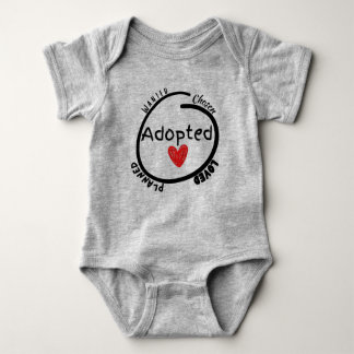 Einzigartiges Adoption-Geschenk Baby Strampler