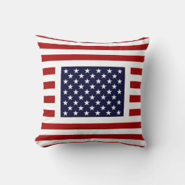 Einzigartiges amerikanisches Flaggenkissen - altes Kissen