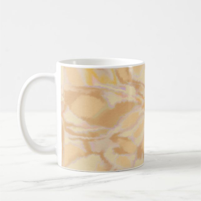 Einzigartiges Aquarell-elegantes Handwerk zeichnen Kaffeetasse (Links)