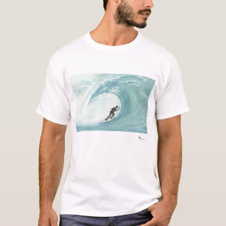 Einzigartiges Aquarellbild eines Surfer-T - Shirt
