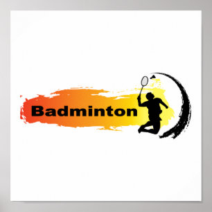 Einzigartiges Badminton Poster
