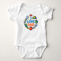 Einzigartiges Baumwoll-Babygrow-Geschenk | Ich lie