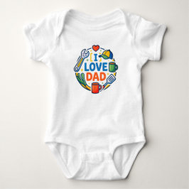 Einzigartiges Baumwoll-Babygrow-Geschenk | Ich lie Baby Strampler