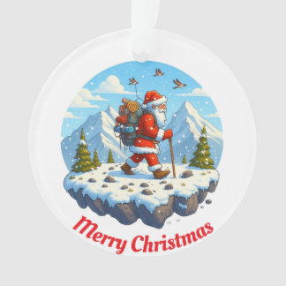 Einzigartiges Bergsteigen auf dem Santa Ornament