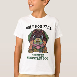 Einzigartiges Berner Hund hässliches Gesicht T-Shirt