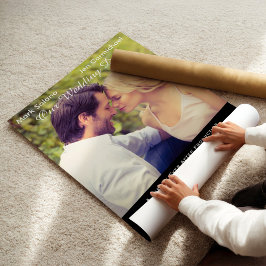 Einzigartiges Black Wedding Foto Save the Date Fil Poster