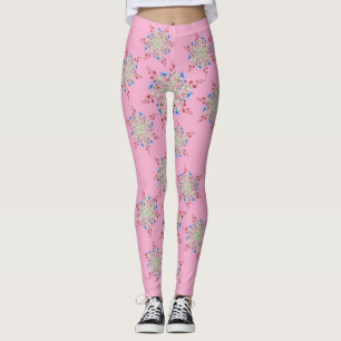 Einzigartiges Blumendesign entworfen Leggings