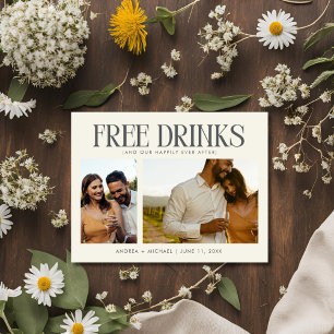 Einzigartiges Budget Foto Hochzeitssache Datum spe Ankündigungspostkarte