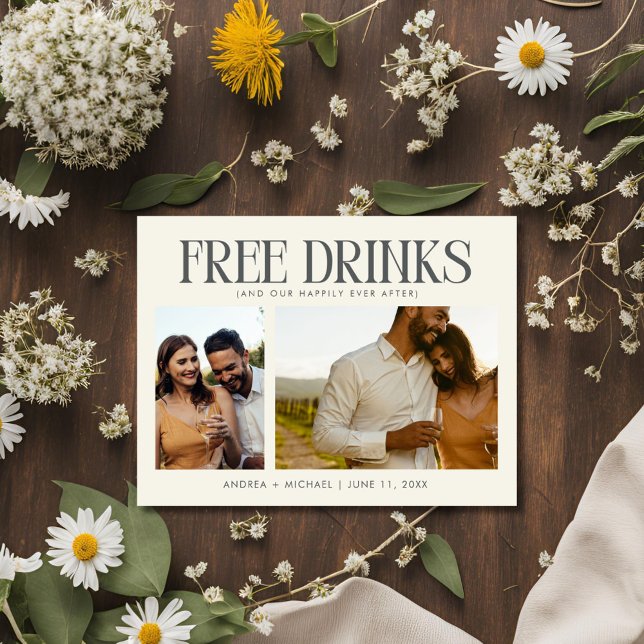 Einzigartiges Budget Foto Hochzeitssache Datum spe Ankündigungspostkarte (Unique Budget Photo Wedding Save the Date)