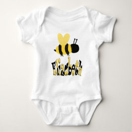 Einzigartiges Bumblebee Doodle Personalisiert Zeic Baby Strampler