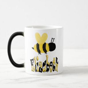 Einzigartiges Bumblebee Doodle Personalisiert Zeic Verwandlungstasse