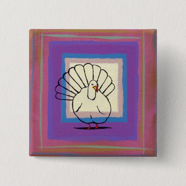 Einzigartiges buntes modernes der button (Vorderseite)