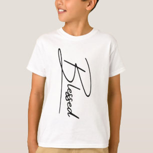 Einzigartiges, Christliches, "gesegnetes" vertikal T-Shirt