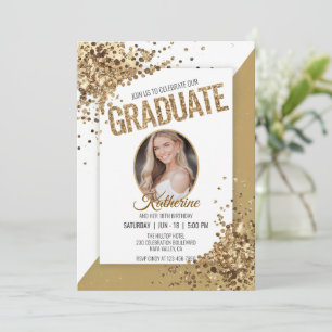 Einzigartiges Confetti Sparkling Geburtstagsstudiu Einladung