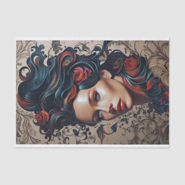 Einzigartiges Dekoupage Tissue Paper für moderne F Seidenpapier (Vorderseite)