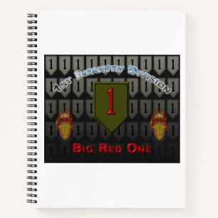 Einzigartiges Design 1. Infanterie-Division-Gesche Notizbuch