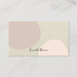 Einzigartiges Design für neutrale Abstrakte Kunst Visitenkarte