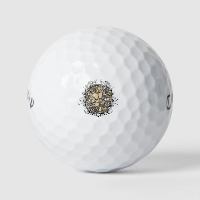 Einzigartiges Design Golfball (Vorderseite)