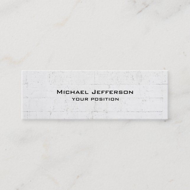 Einzigartiges Design Grau Wand Design Moderne Mini Visitenkarte (Vorderseite)