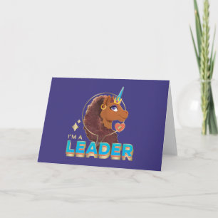 Einzigartiges Design "I m a Leader" Karte