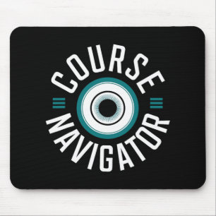Einzigartiges Disc-Golf-Parcours-Navigator-Design Mousepad