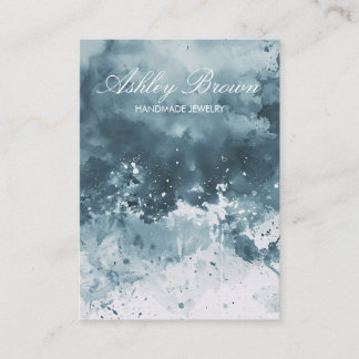 Einzigartiges Display für handgefertigte Schmuckst Visitenkarte