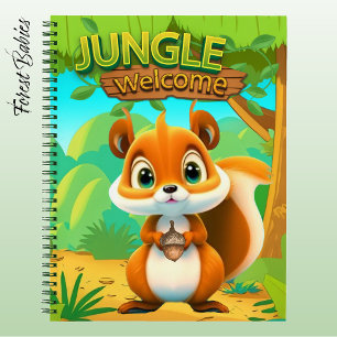 Einzigartiges Eichhörnchen Wildlife Natur Safari C Notizbuch
