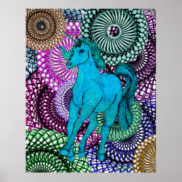 Einzigartiges Einhorn Poster