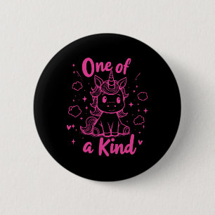 Einzigartiges Einhorn-Shirt Süßes Valentine Kinder Button