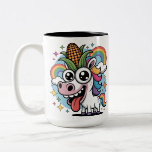Einzigartiges Einhorn Zweifarbige Tasse