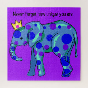 Einzigartiges Elefantenpuzzle Puzzle