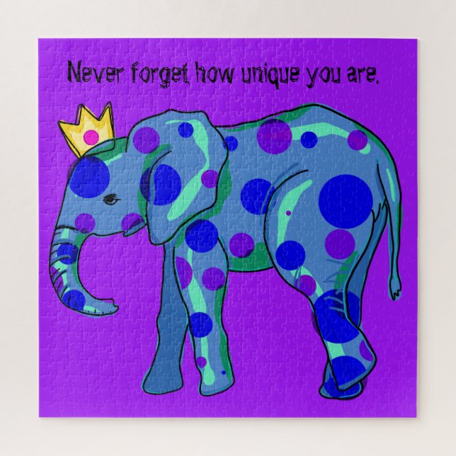 Einzigartiges Elefantenpuzzle Puzzle (Vertikal)