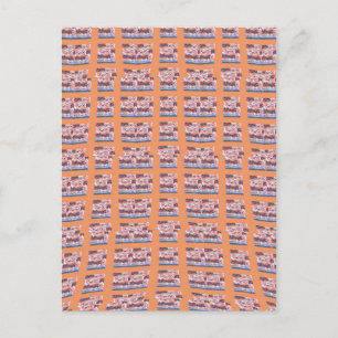 Einzigartiges, elegantes Herz-Gemustertes Kunstwer Postkarte