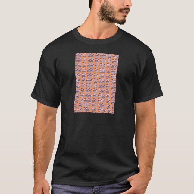 Einzigartiges, elegantes Herz-Gemustertes Kunstwer T-Shirt (Vorderseite)