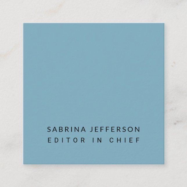 Einzigartiges Elegantes Schlicht Einfaches Minimal Begleitkarte (Vorderseite)