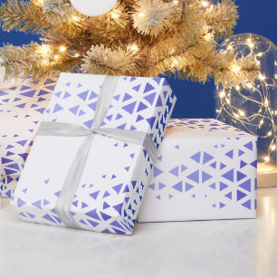 Einzigartiges farbenfrohes Dreiecksmuster und Zita Geschenkpapier