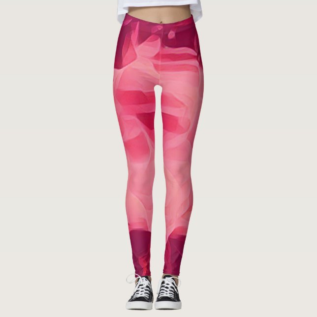 Einzigartiges, farbenprächtiges Design  Leggings (Vorderseite)