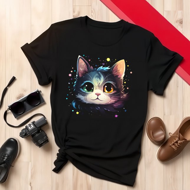 Einzigartiges Farbkatzendesign T-Shirt (Von Creator hochgeladen)