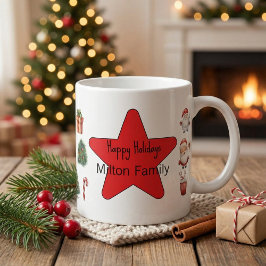 Einzigartiges festliches modernes Weihnachtsferien Kaffeetasse