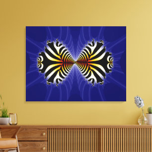 Einzigartiges Fine Art Kissing Fish Design Fraktal Leinwanddruck