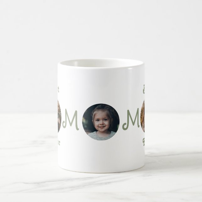 Einzigartiges Foto zum Muttertag 'Beste Mama ever' Kaffeetasse (Mittel)