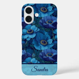 Einzigartiges Frau Geschenk Anemonen Name iPhone 16 Hülle