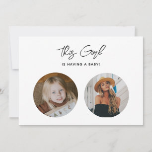 Einzigartiges Funny Elegante Old School Foto Kinde Einladung