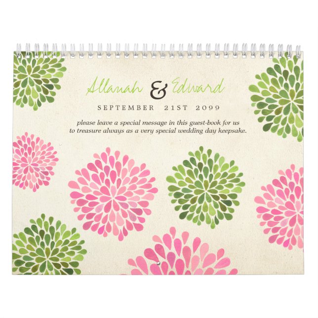 Einzigartiges Gästebuch für Hochzeiten Personalisi Kalender (Titelbild)