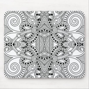 Einzigartiges Gekritzel Mousepad