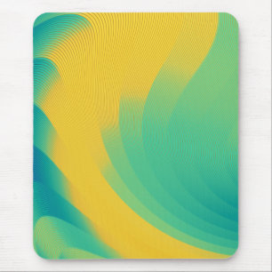 Einzigartiges gelbes Mousepad mit abstraktem Desig